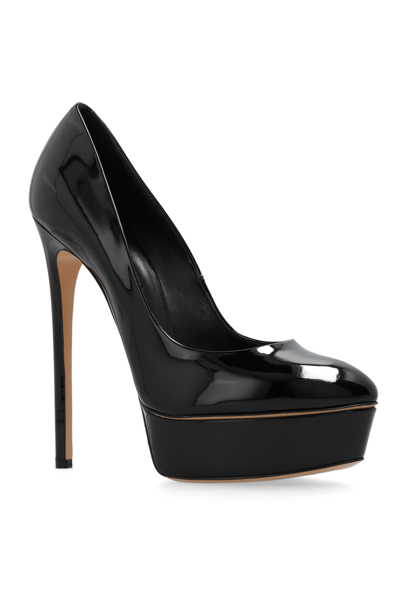 Pointed sales platform pumps